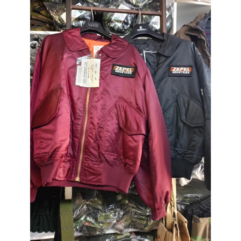 FLYER`S JACKET MA-1 RED POCKET